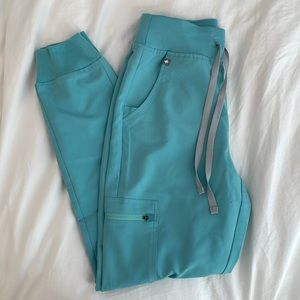 Figs highwaist jogger pants - seaglass (size xs, regular length)